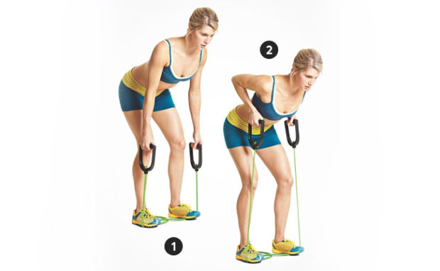 Resistance Band Bent-Over Row