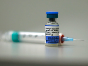 A measles vaccine is seen at Venice Family Clinic in Los Angeles, California February 5, 2015. Lawmakers in several U.S. states are backing proposals to make it harder for parents to opt out of school vaccinations based on personal beliefs, as health officials fight a growing measles outbreak that has sickened more than 100 people in more than a dozen states. REUTERS/Lucy Nicholson (UNITED STATES - Tags: HEALTH POLITICS) - RTR4OFFS