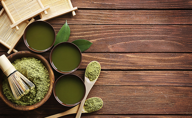 Caffeine in Green Tea Destroys Bacteria, Enhanced Dental Health, Reduced Infection.