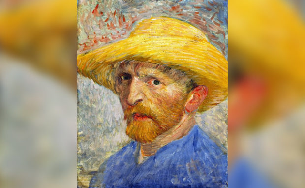 Self Portrait with a Straw Hat, Vincent van Gogh