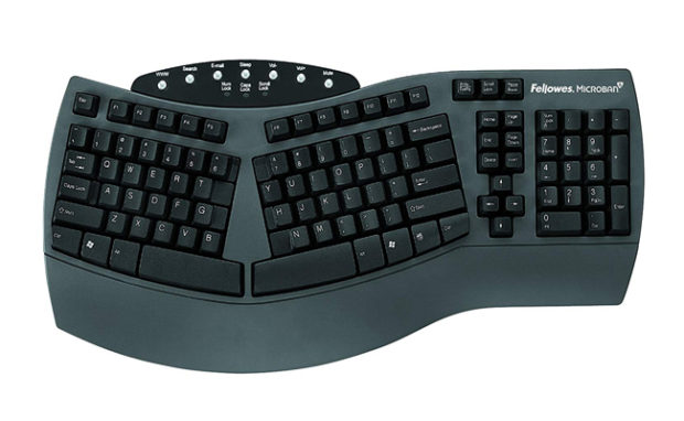 Fellowes Microban Best anti-microbial ergonomic keyboard