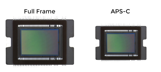 full frame vs asp c sensor size