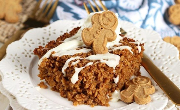 gingerbread protein baked oatmeal