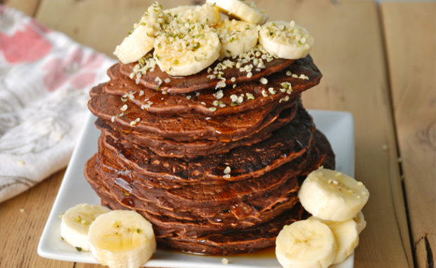 chocolate banana protein pancakes recipe