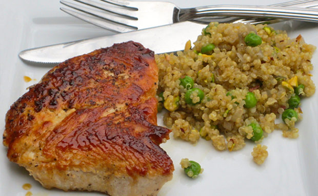 turkey cutlets with quinoa pilaf