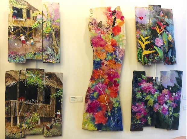 Artist Fernando Kabigting's work shown at NY PH Independence Day fete