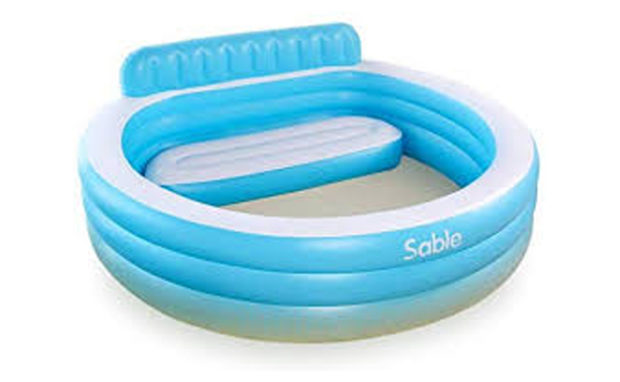 Sable Inflatable Pool, Blow Up Swimming Pool, for Family Party Water Sports
