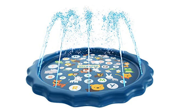 SplashEZ 3-in-1 Sprinkler for Kids, Splash Pad, and Wading Pool for Learning
