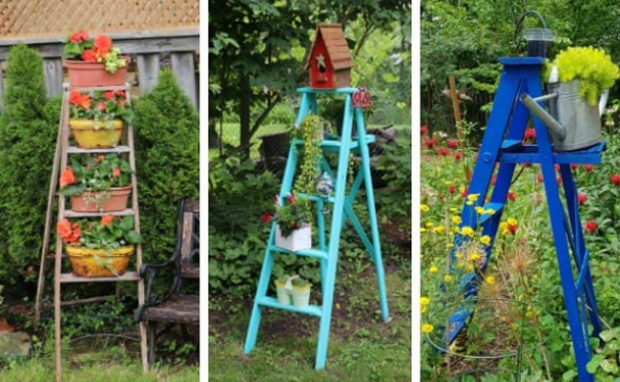 Turn a Ladder Into a Garden