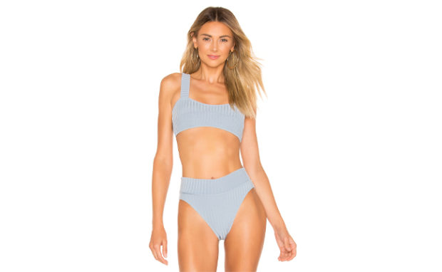 Peony Swimwear Paneled Crop Bikini