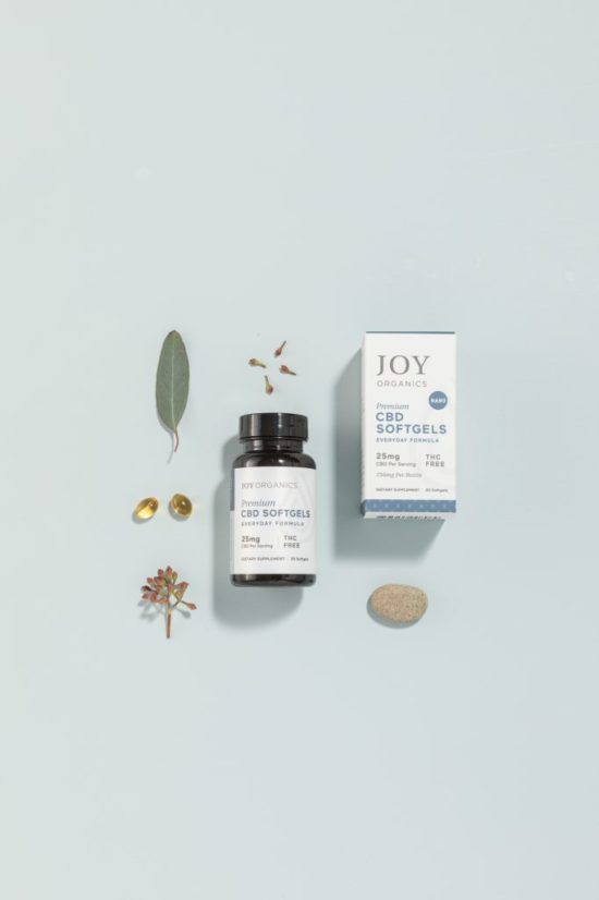 Joy Organics premium CBD softgels