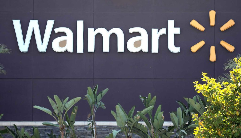 The logo of a Walmart Superstore is seen during the outbreak of the coronavirus disease (COVID-19), in Rosemead, California, U.S., June 11, 2020. REUTERS/Mario Anzuoni