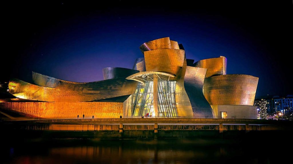 Guggenheim Museum-Bilbao, 18”x12” photo by Carlos Esguerra.