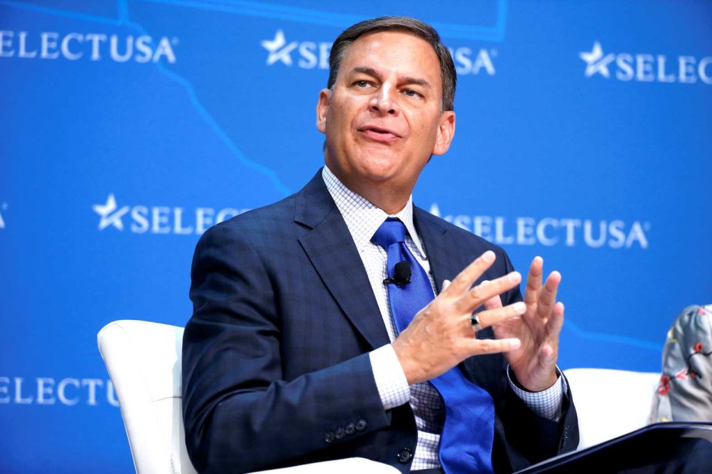  Jay Timmons, President and CEO, National Association of Manufacturers, speaks at 2017 SelectUSA Investment Summit in Oxon Hill, Maryland, U.S., June 19, 2017. REUTERS/Joshua Roberts