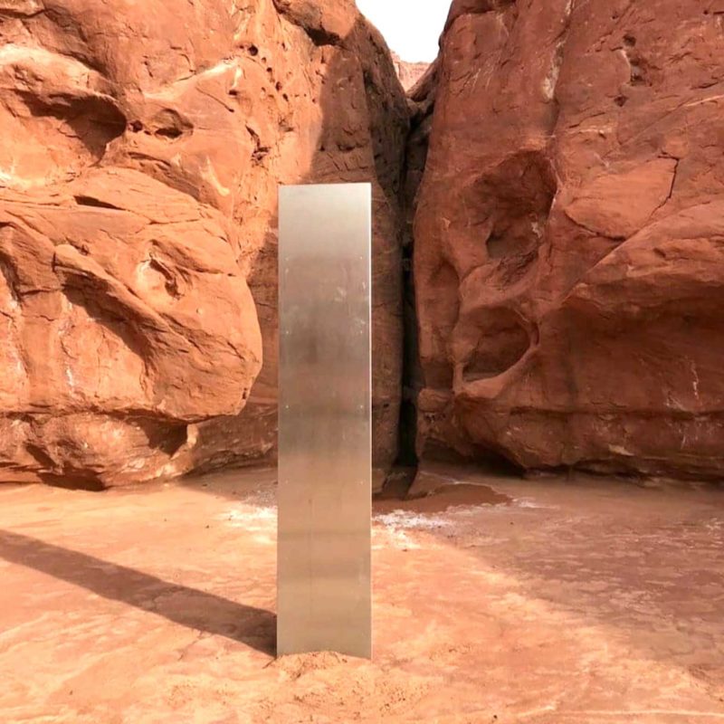 The mysterious, shiny monolith that was spotted in a remote southeastern Utah desert two weeks ago is gone. REUTERS