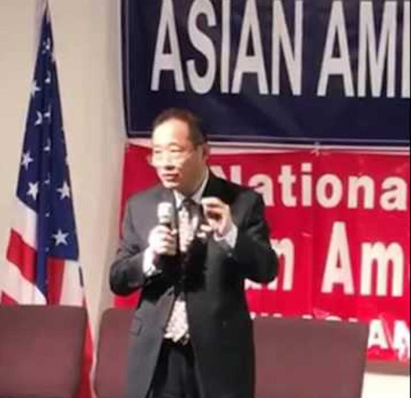Asian GOP Executive Director Cliff Li addressing members. YOUTUBE