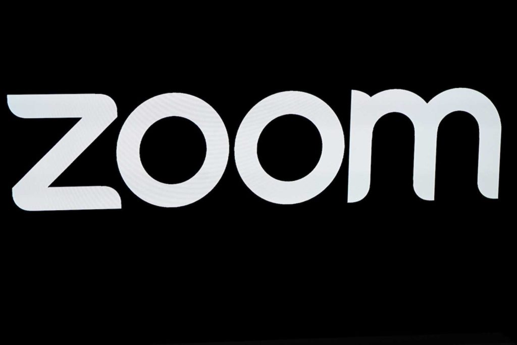 The Zoom Video Communications logo is pictured at the NASDAQ MarketSite in New York, New York, U.S., April 18, 2019. REUTERS/Carlo Allegri