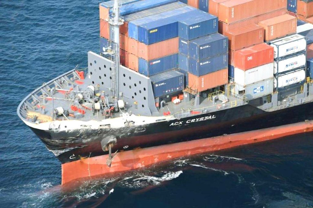 A container ship: Covid-19 has disrupted global supply lines. REUTERS