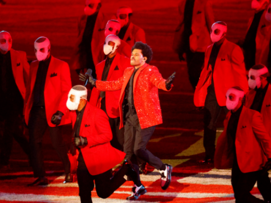 The Weeknd Brings Bright Lights and Bandaged Dancers to Super Bowl