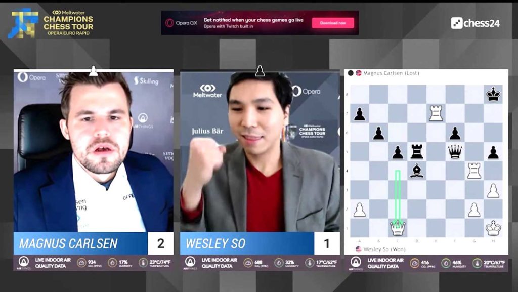 “I'd like to apologize to Magnus for ruining his Valentine's Day," said Wesley So after his victory in the final of the Opera Euro Rapid. CHESS24