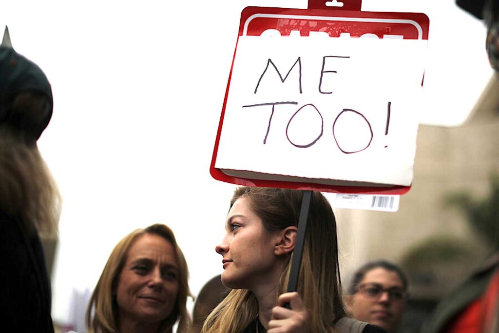 A protest against sexual harassment. REUTERS FILE