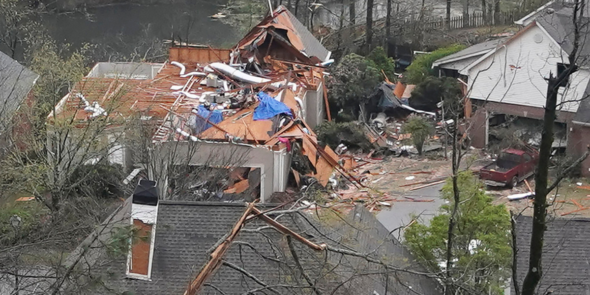 At least five killed as tornadoes rip through Alabama, destroying homes ...