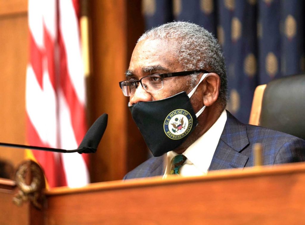 Chairman Rep. Gregory W. Meeks wears a face mask as U.S. Secretary of State Antony Blinken testifies before the House Committee on Foreign Affairs on the Biden Administration's Priorities for U.S. Foreign Policy on Capitol Hill in Washington, DC, U.S., March 10, 2021. Ken Cedeno/Pool via REUTERS