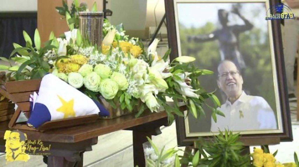 At the wake for former President Benigno Aquino III. INQUIRER