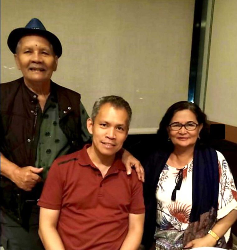 Consul General Neil Ferrer (with his parents Leopoldo Neri Ferrer and Dolly Pedro Rivera) cited a Filipino value novel to other cultures. CONTRIBUTED