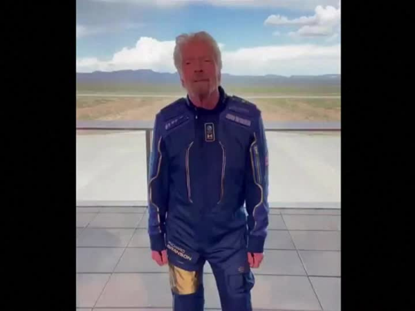 Billionaire Branson set for space flight aboard Virgin Galactic rocket plane