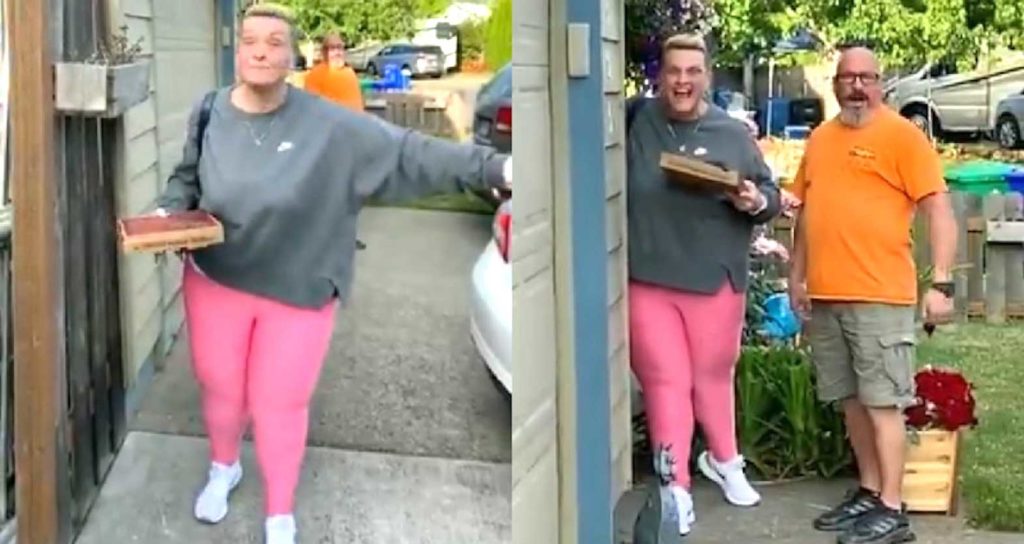 White woman yelling at neighbors: "Go back to the Philippines!" SCREENSHOT