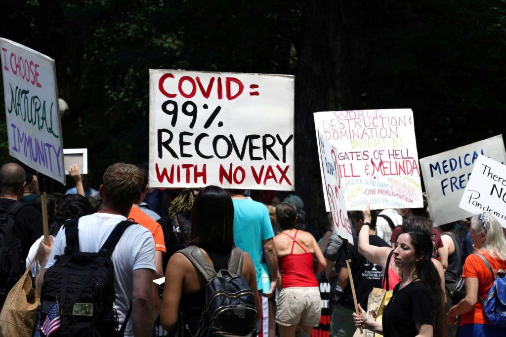 An anti-vaccination protest in the U.S. Are they ready to pay more for health insurance? REUTERS