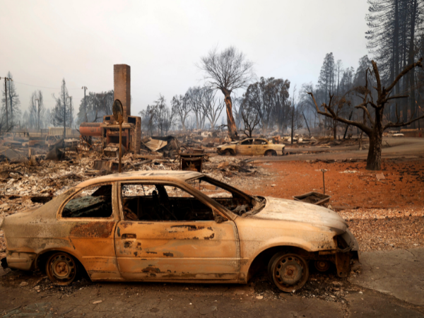 Wildfire leaves quirky and historic California town in smoldering ruins