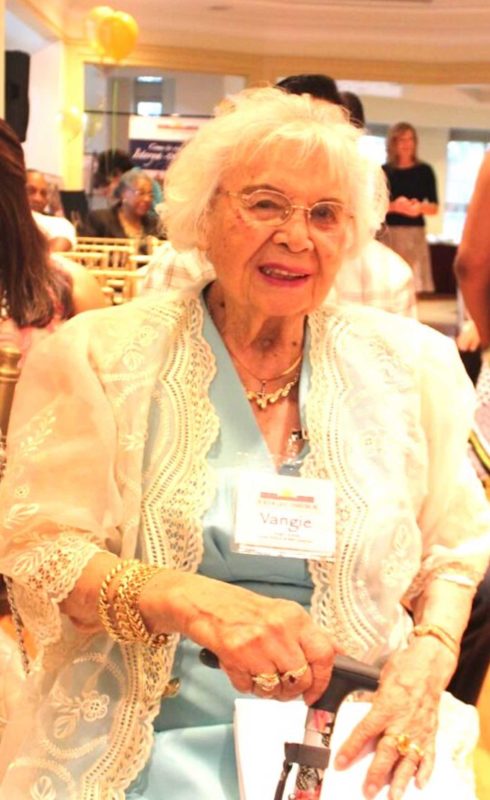 Vangie Paredes at 100 in 2016. JON MELEGRITO