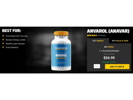#1 – Anvarol – Shredded with Lean Muscle, Pumps & Veins