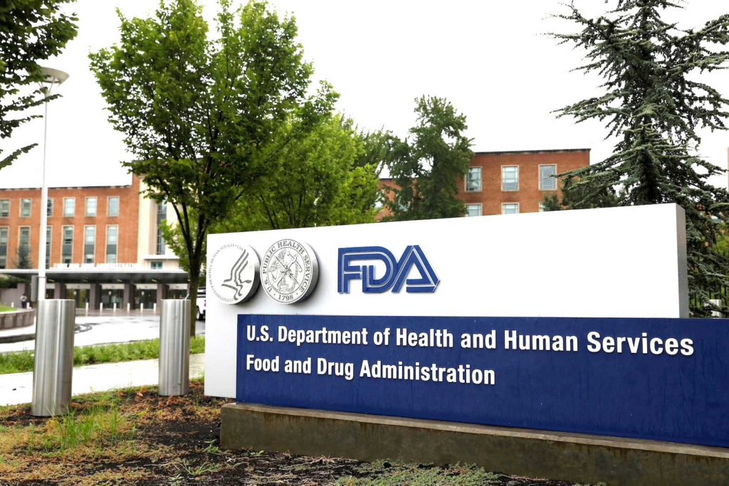  Signage is seen outside of the Food and Drug Administration (FDA) headquarters in White Oak, Maryland, U.S., August 29, 2020. REUTERS/Andrew Kelly