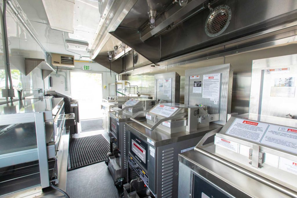 Inside the Jollibee-DoorDash mobile kitchen. CONTRIBUTED 