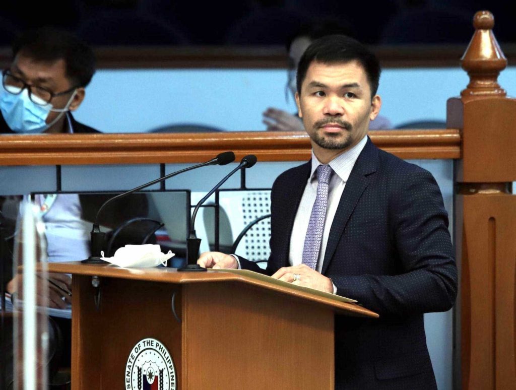 Manny Pacquiao: Boxing's best, but politics is another matter. INQUIRER FILE