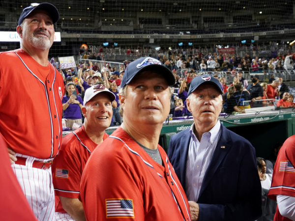 Biden and lawmakers take time out from politics to play baseball
