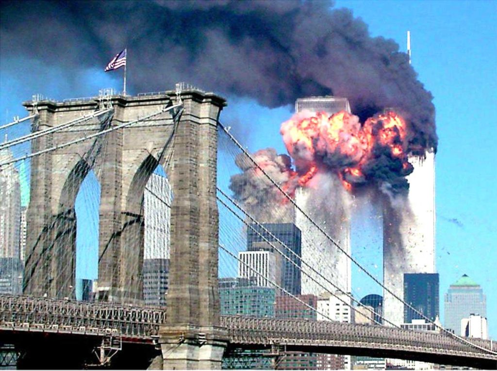 Attacks on the twin towers, 9/11. REUTERS