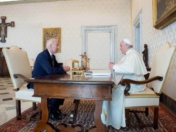 Biden and pope on long meeting as abortion issues flare at home