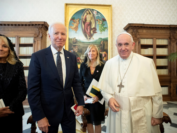 Biden and pope on long meeting as abortion issues flare at home
