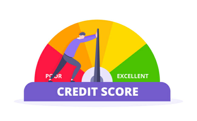 This represents credit scores.