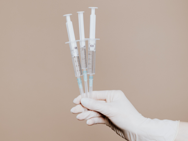 These are COVID vaccine syringes.