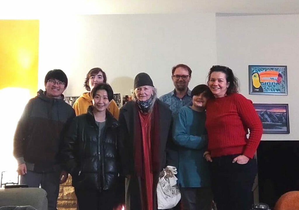 Jehu Laniog with professors and colleagues during Thanksgiving Day From left to right: Jehu Laniog, Seohyung Kim, Dr Myrdene Anderson, Dr Ian Lindsay, Talin Lindsay and a friend. CONTRIBUTED