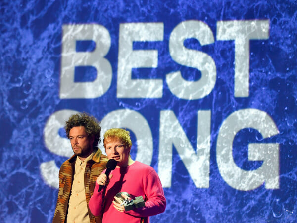 Ed Sheeran wins best artist at MTV Europe Music Awards' live event