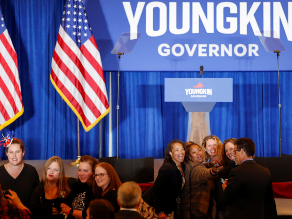 Republican Youngkin leading in Virginia governor's election