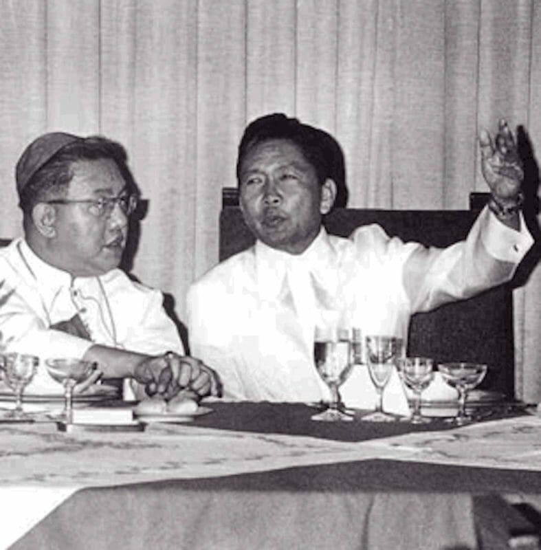 ardinal Jaime Sin with dictator Ferdinand Marcos. INQUIRER FILE