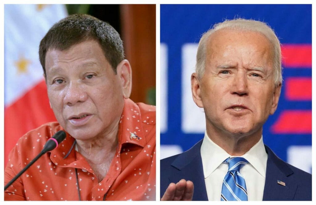 Pres. Rodrigo Duterte and Pres. Joe Biden to meet at Democracy Summit. INQUIRER FILE