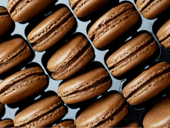 Crunchy Hazelnut-Chocolate Macarons